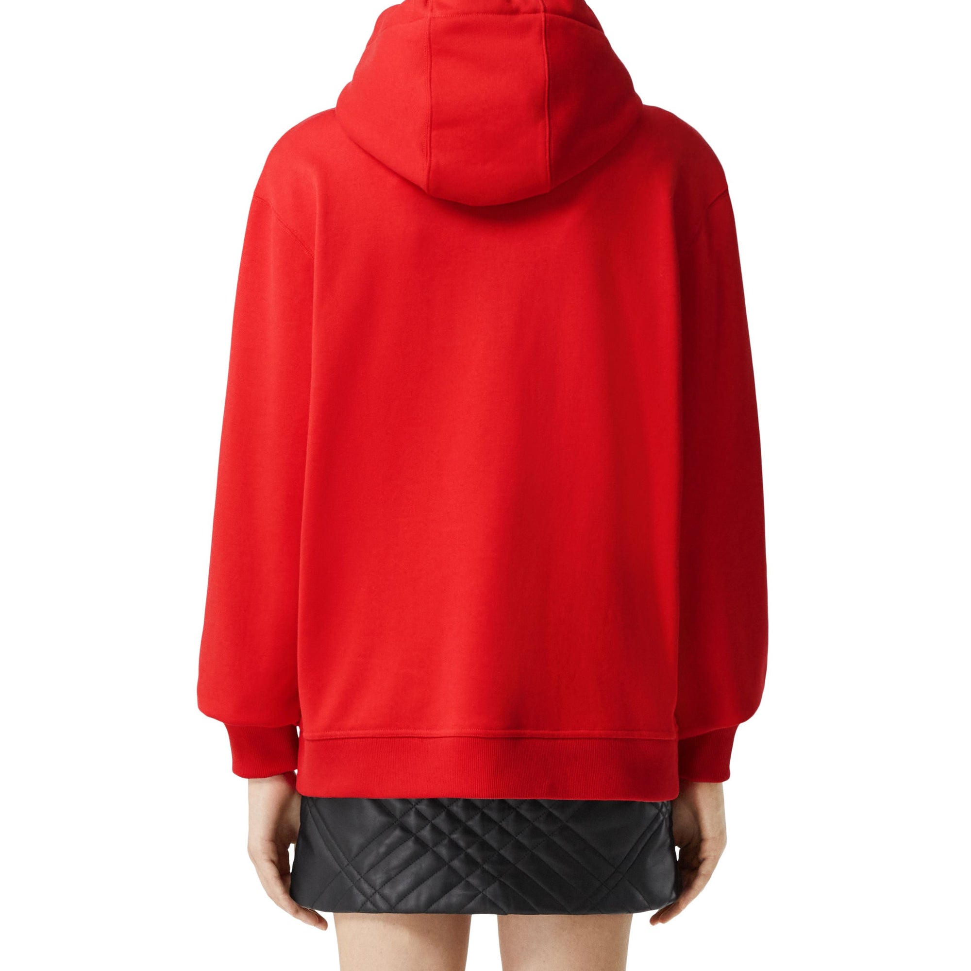 Sweat à capuche en coton et logo imprimé - Bright Red