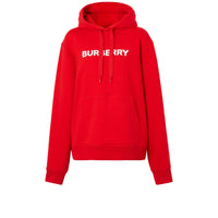 Sweat à capuche en coton et logo imprimé - Bright Red
