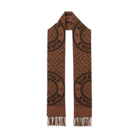 Écharpe réversible en cachemire à motif check - Birch Brown
