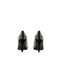 Escarpins pointus en cuir à détails en cristal - Black & Crystal