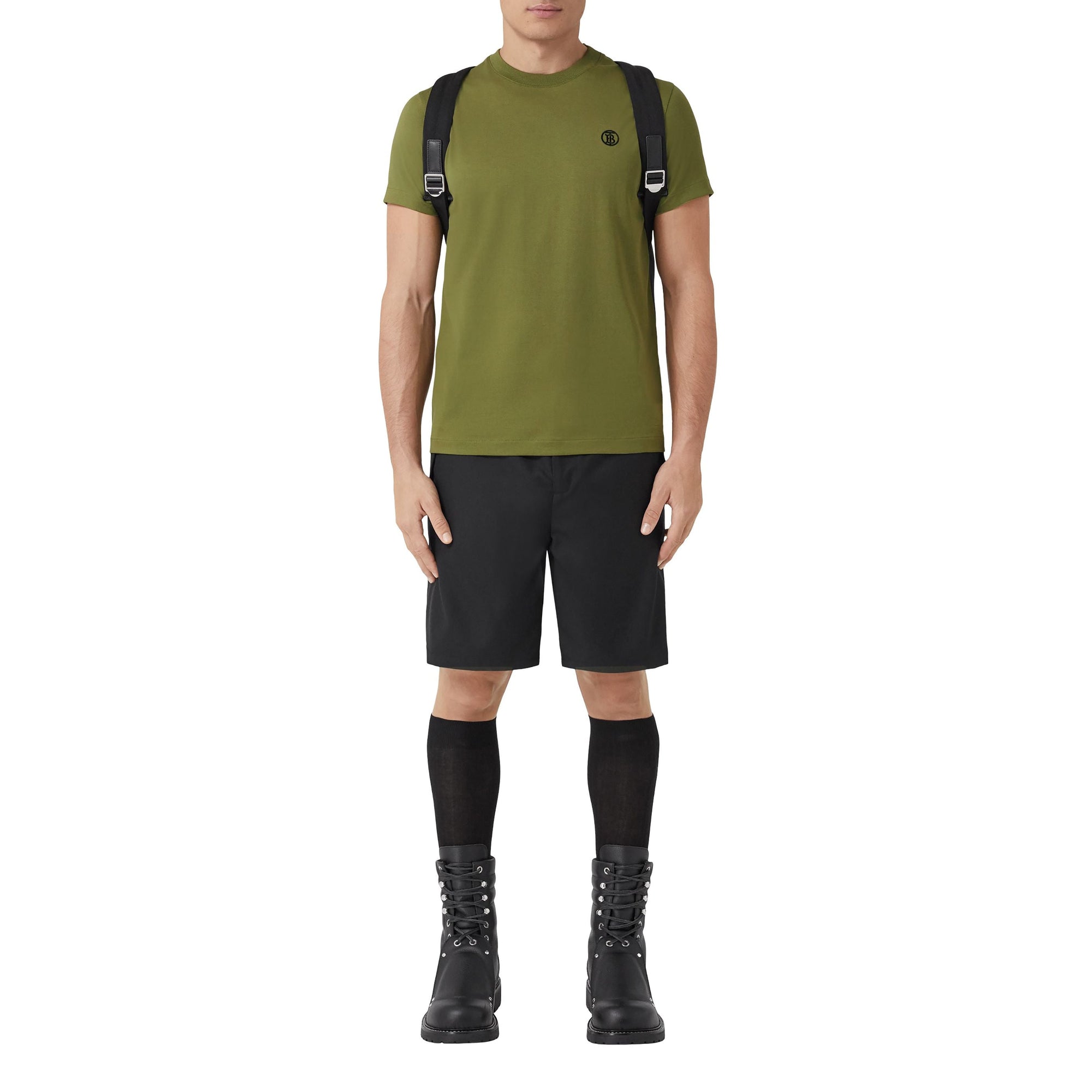 T-shirt classique à broderie - Spruce Green