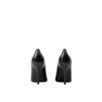 Escarpins à écusson en cuir - Black