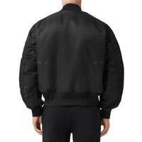 Blouson aviateur imprimé à motif cavalier - Black