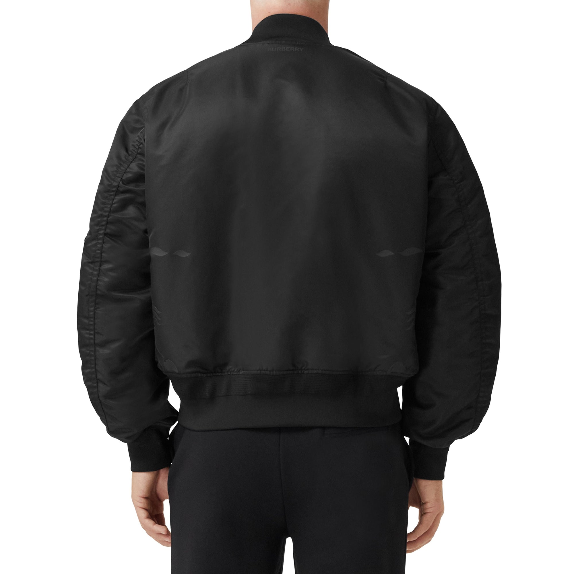 Blouson aviateur imprimé à motif cavalier - Black