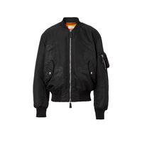 Blouson aviateur imprimé à motif cavalier - Black
