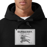 Sweat à capuche à étiquette Prorsum - Black