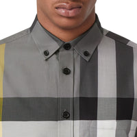 Chemise extensible à carreaux - Storm Grey Check