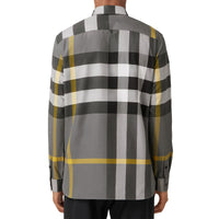Chemise extensible à carreaux - Storm Grey Check