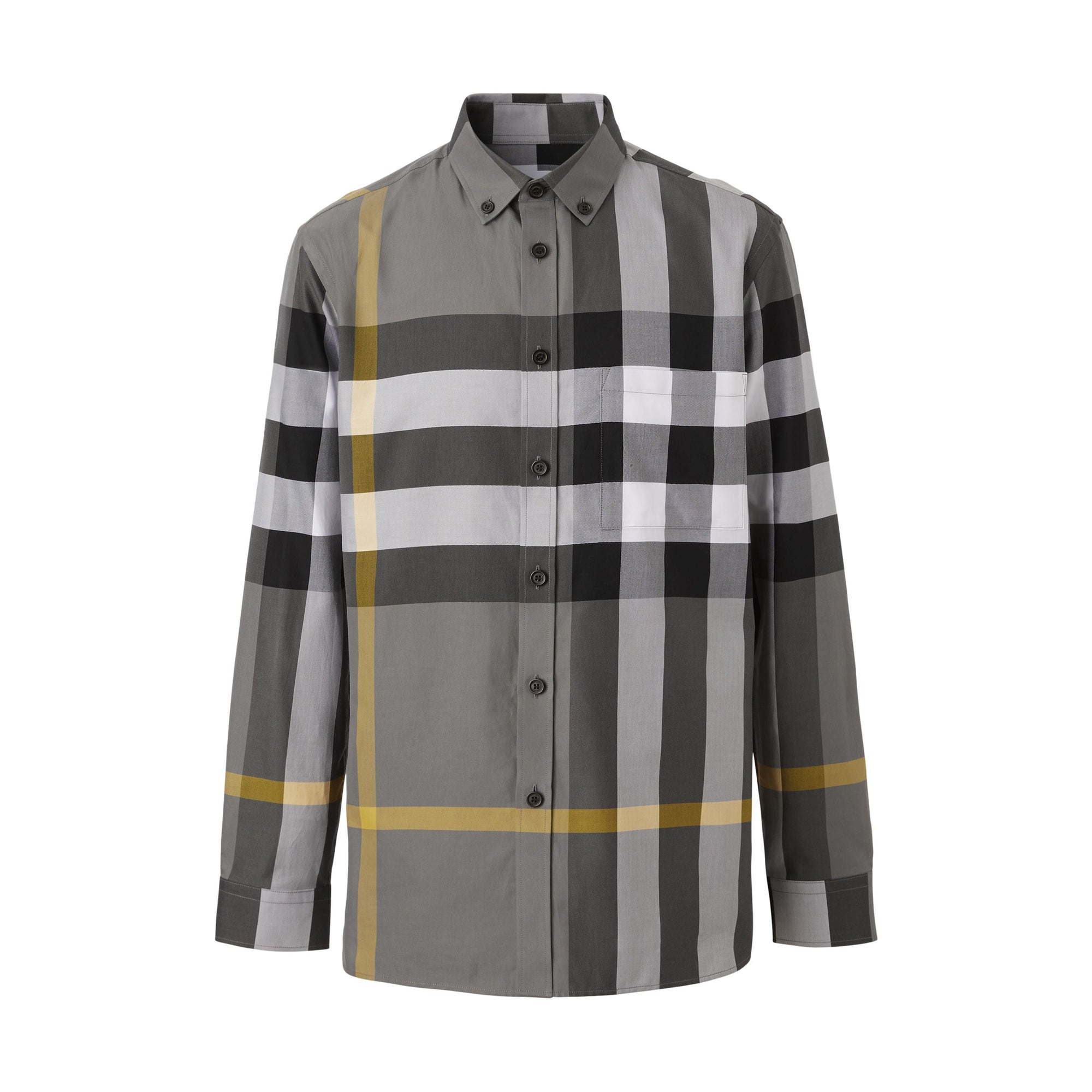Chemise extensible à carreaux - Storm Grey Check