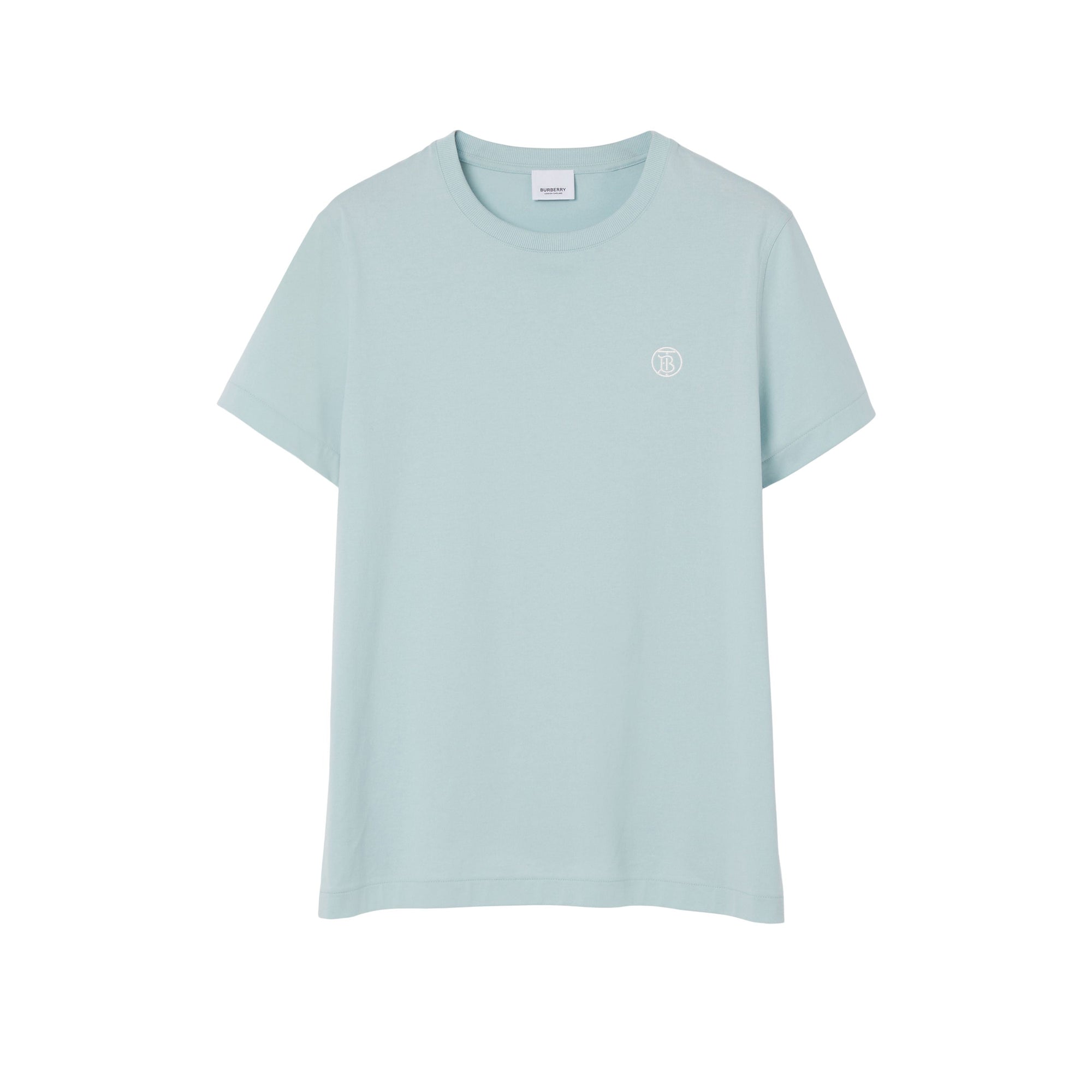 T-shirt à motif monogramme - Duck Egg Blue