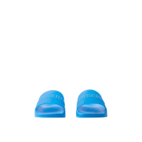 Mules plates à logo - Vivid Blue