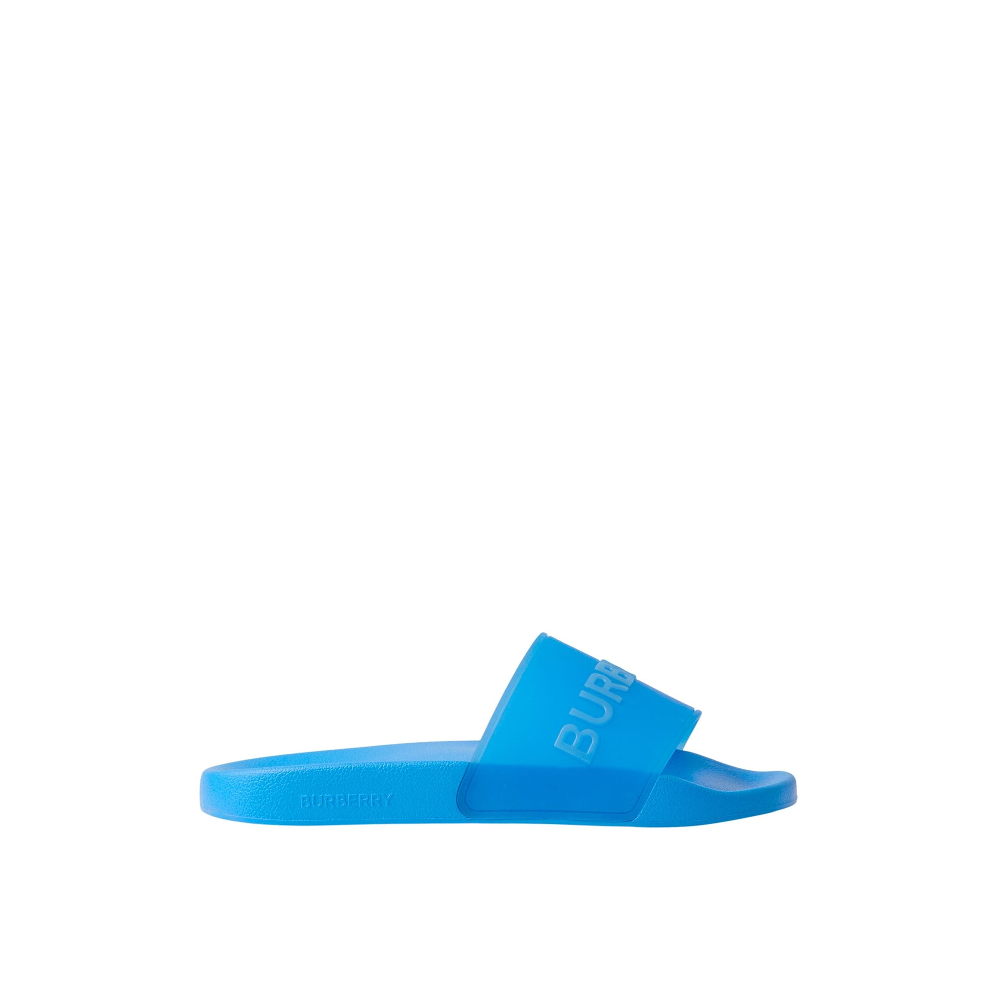 Mules plates à logo - Vivid Blue