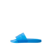 Mules plates à logo - Vivid Blue