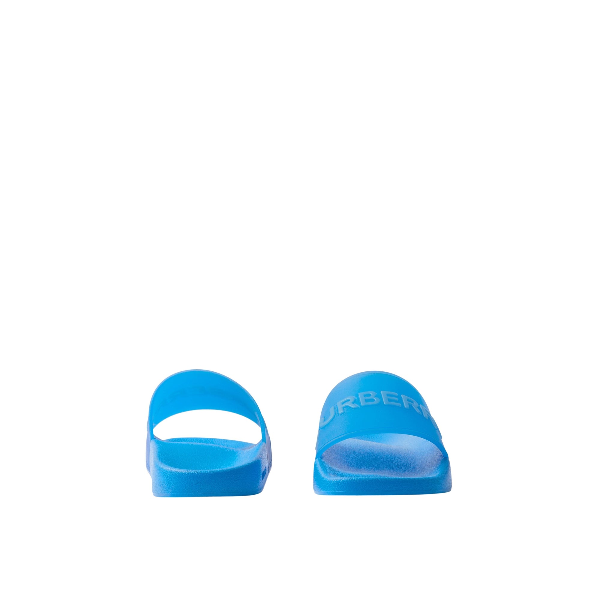 Mules plates à logo - Vivid Blue