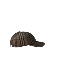 Casquette à motif check - Beige Check & Black