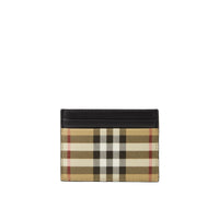 Porte-cartes en cuir à motif Vintage check - Archive Beige