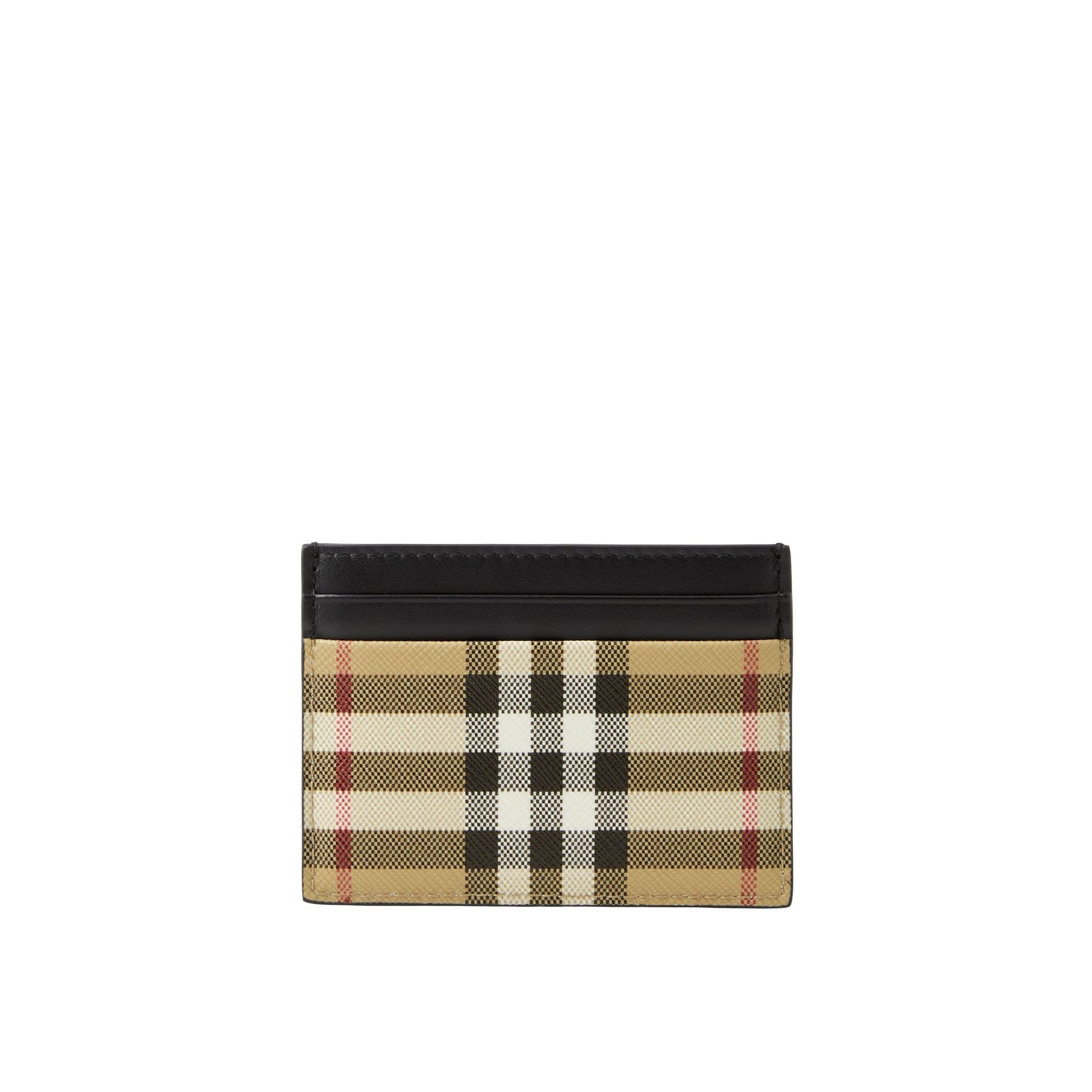 Porte-cartes en cuir à motif Vintage check - Archive Beige