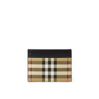 Porte-cartes en cuir à motif Vintage check - Archive Beige