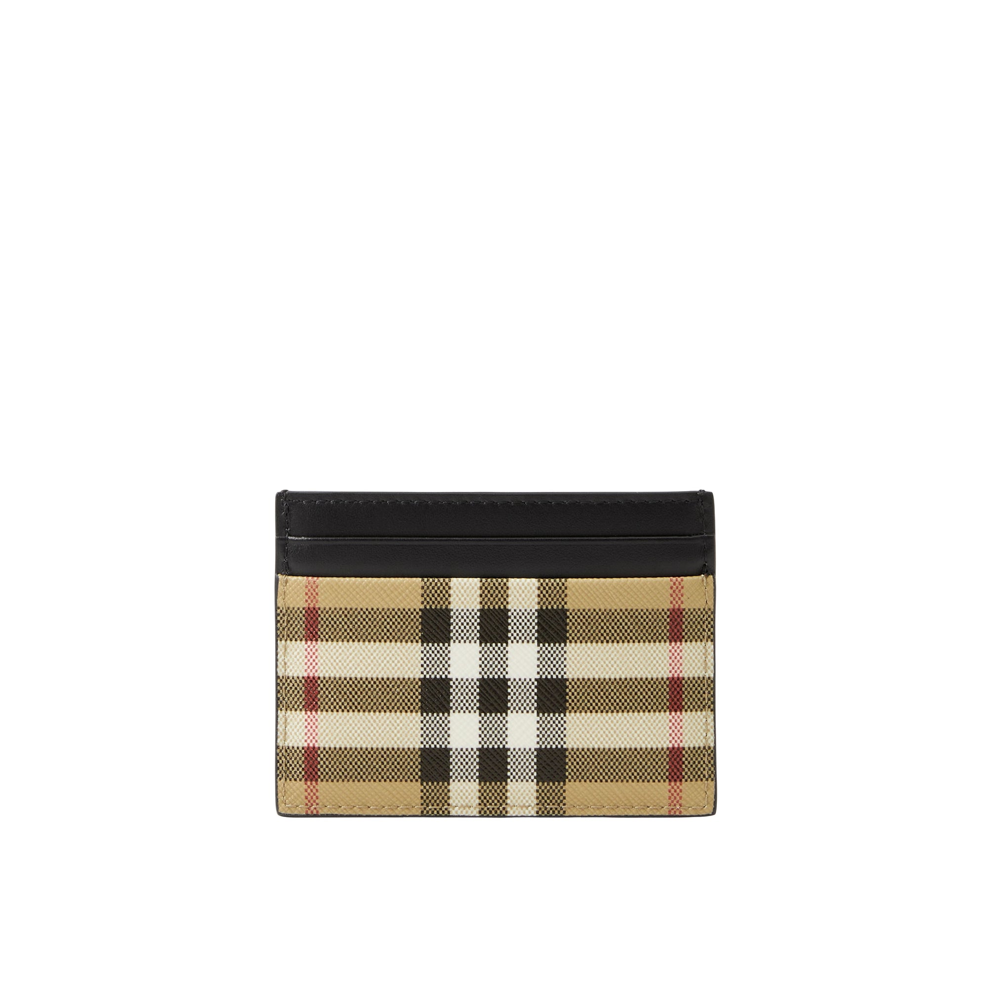 Porte-cartes en cuir à motif Vintage check - Archive Beige