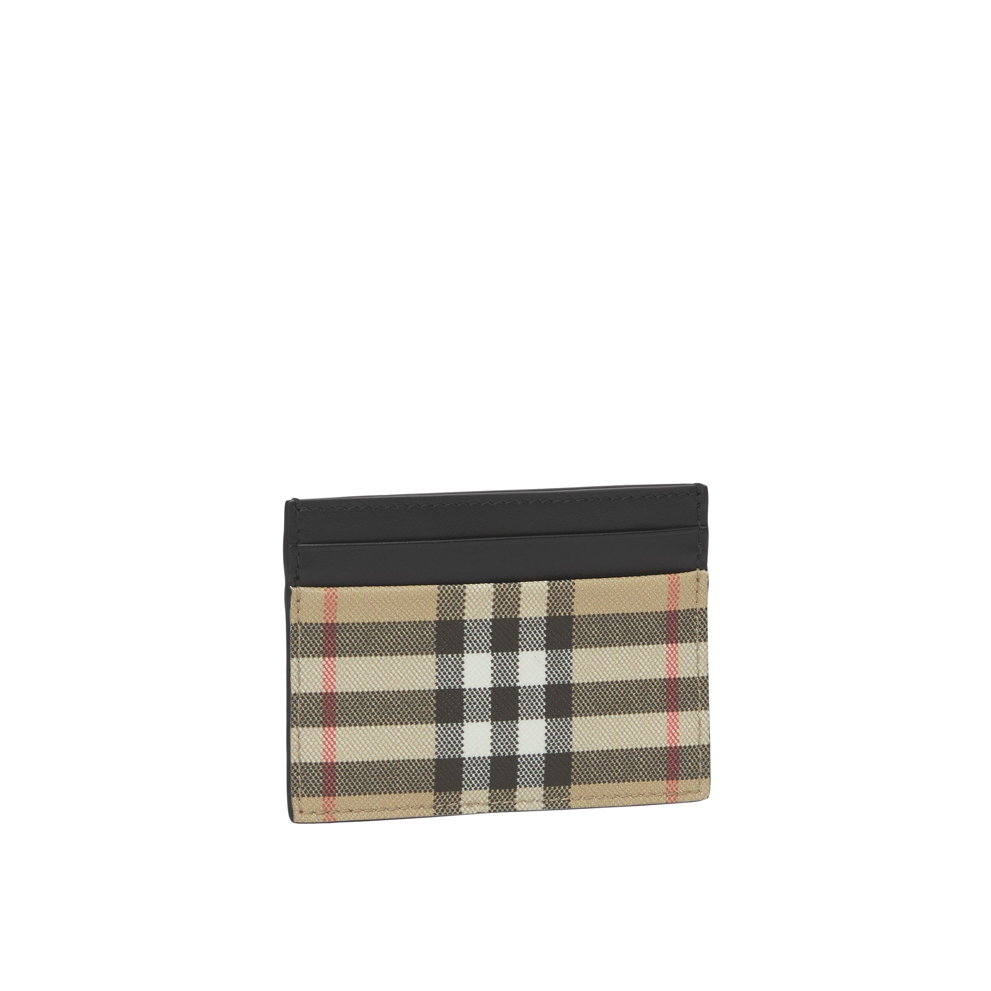 Porte-cartes en cuir à motif Vintage check - Archive Beige