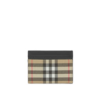 Porte-cartes en cuir à motif Vintage check - Archive Beige
