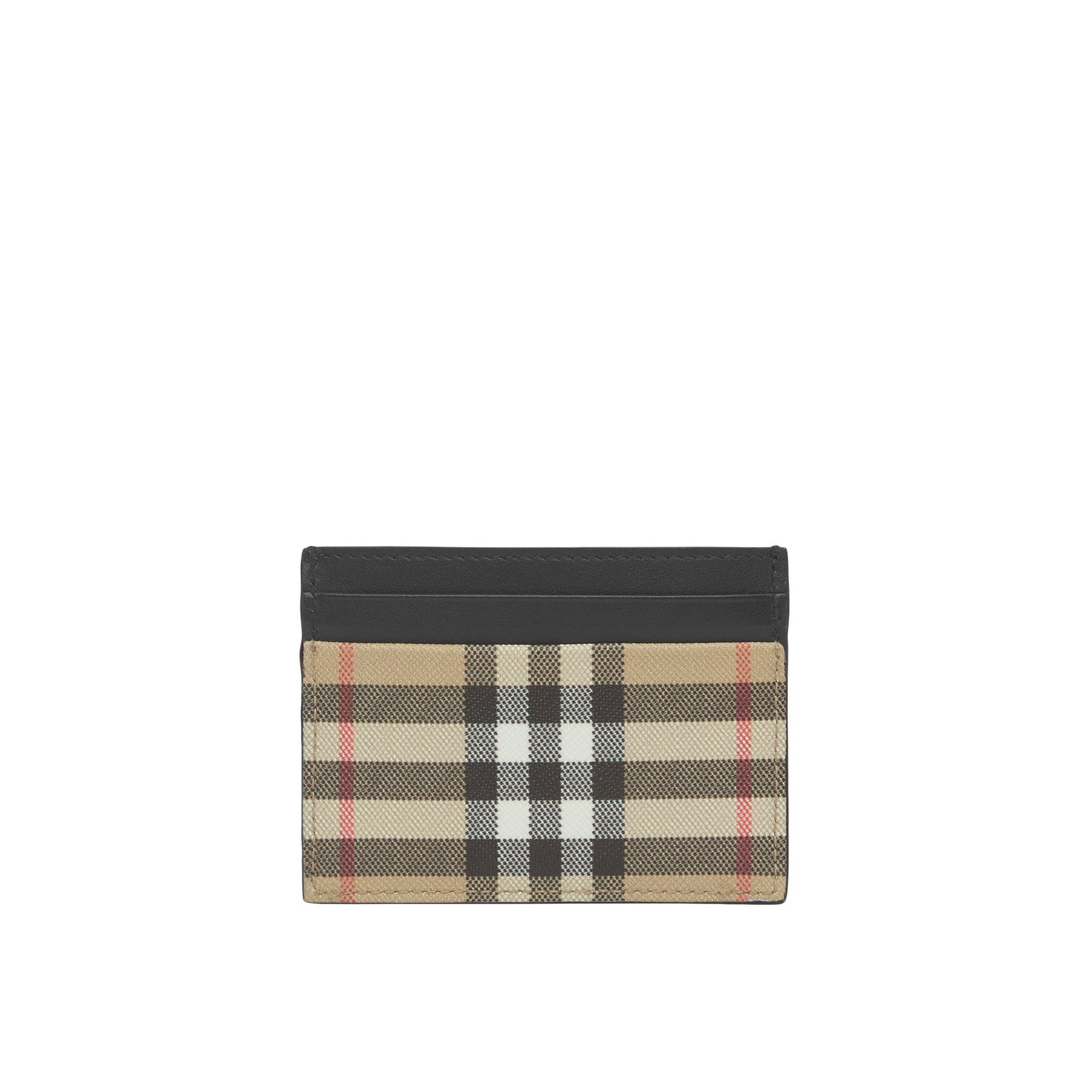 Porte-cartes en cuir à motif Vintage check - Archive Beige