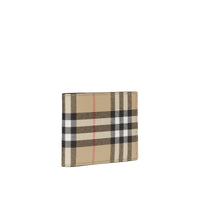 Portefeuille slim en cuir à motif Vintage check - Archive Beige