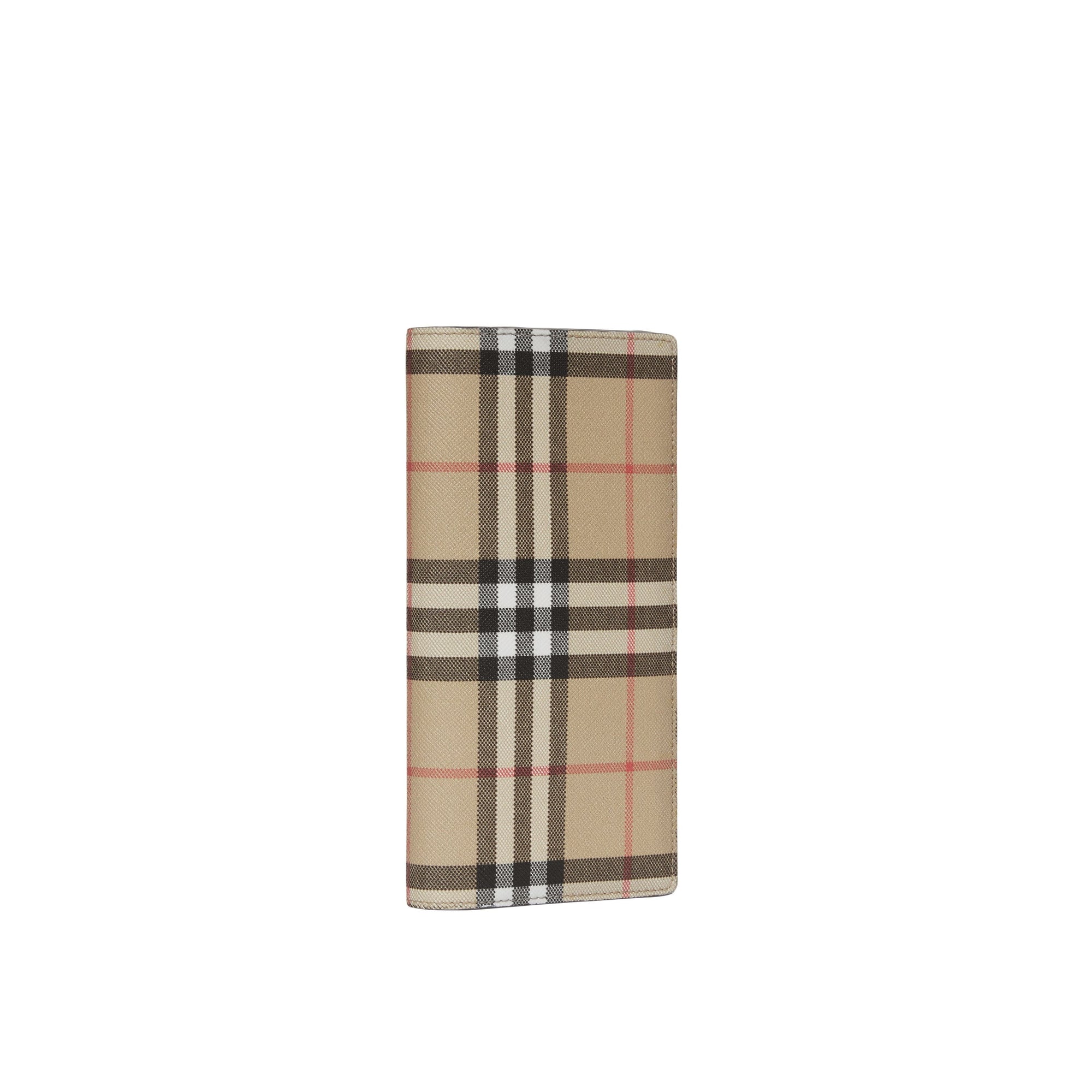 Portefeuille continental à motif Vintage check - Archive Beige