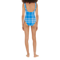 Maillot de bain à motif check - Vivid Blue Check