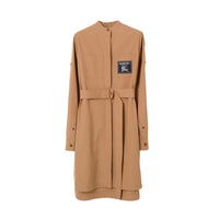Robe chemise ceinturée à étiquette Prorsum - Camel