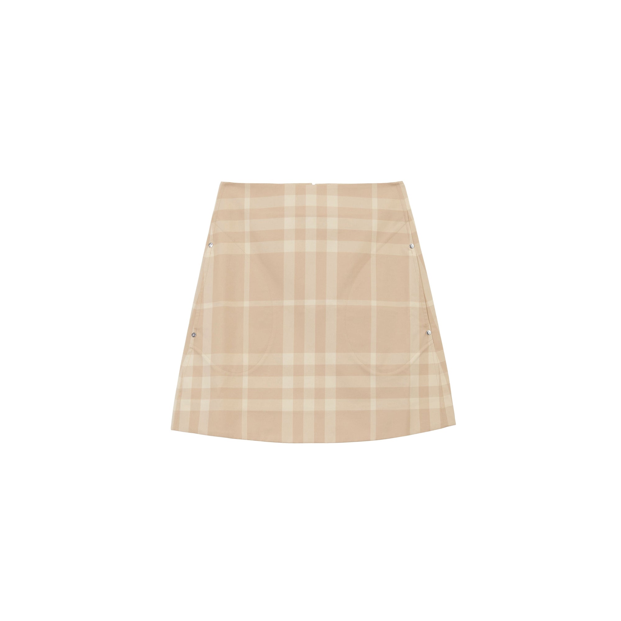 Mini jupe tissé à motif check - Soft Fawn Check