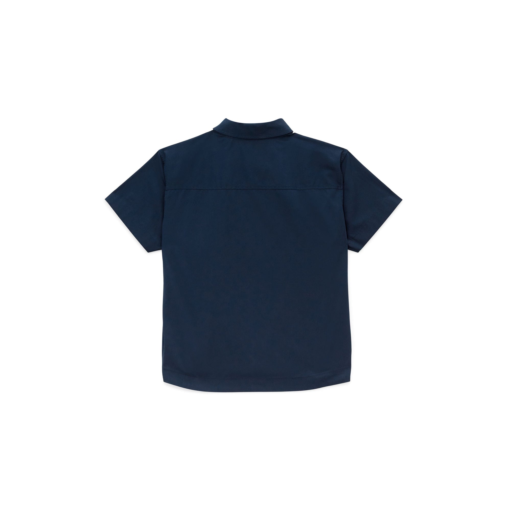 Chemise en coton stretch avec logo manuscrit - Deep Charcoal Blue
