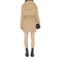 Parka à capuche en gabardine tropicale - Soft Fawn