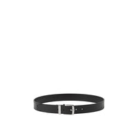Ceinture en cuir - Black & Silver