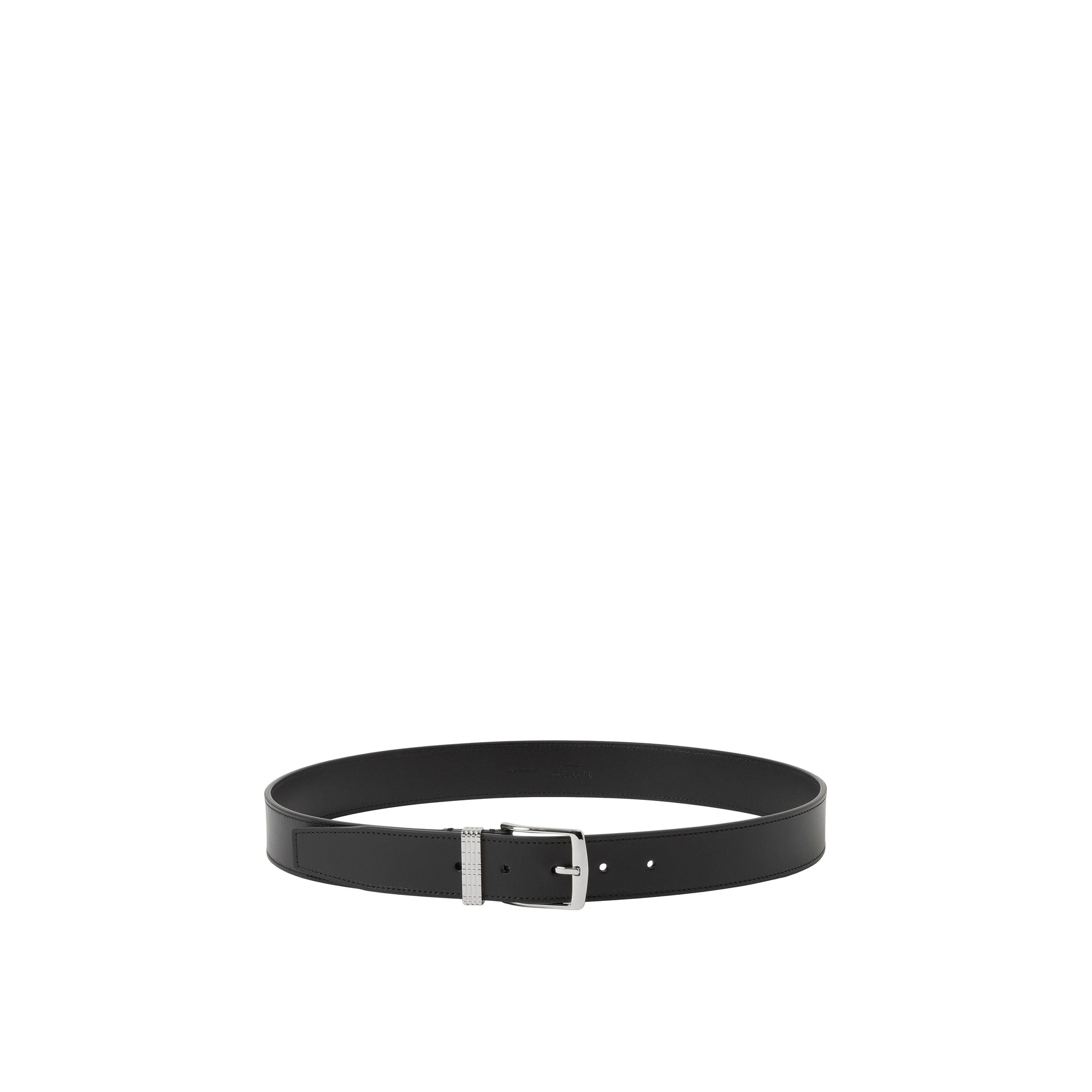 Ceinture en cuir - Black & Silver