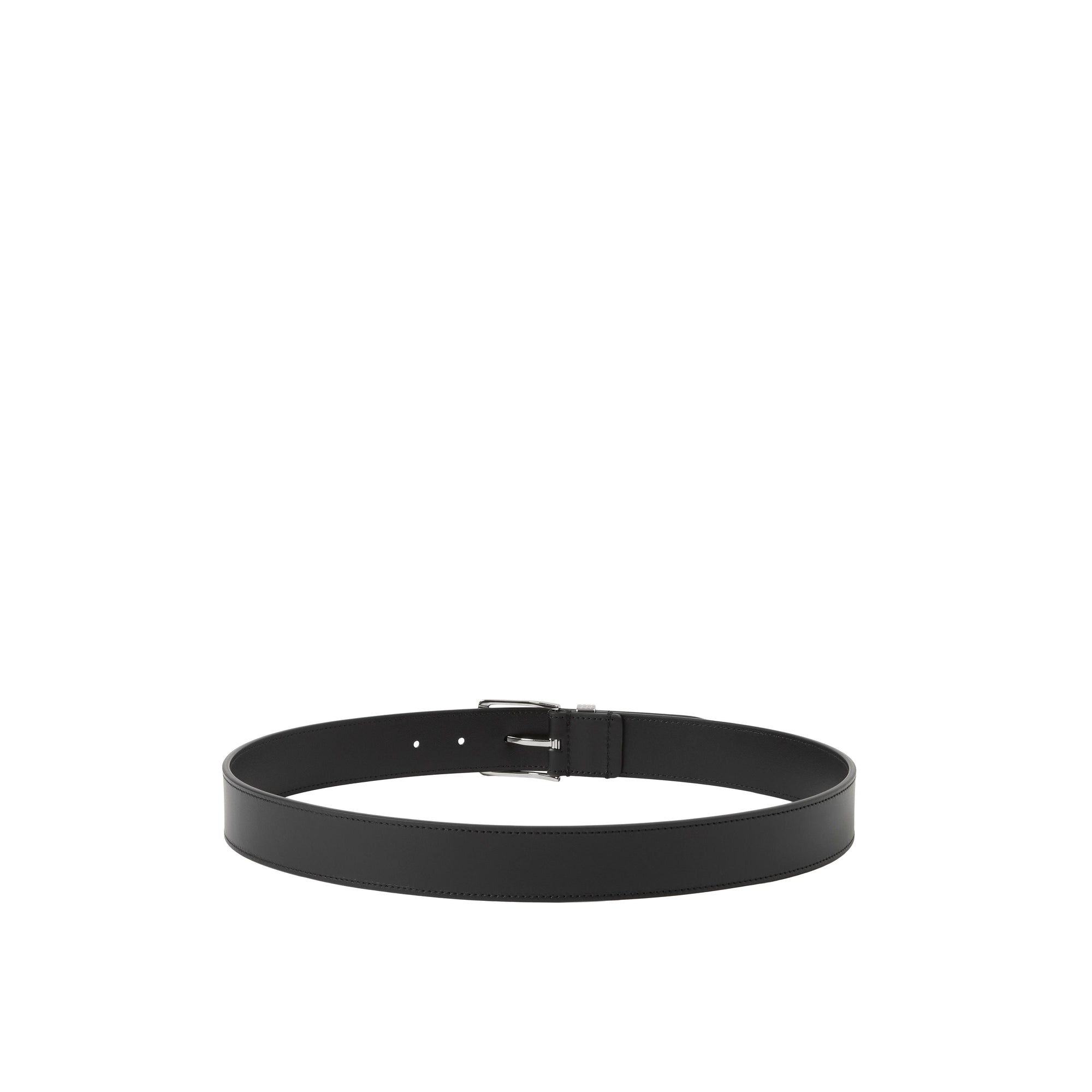 Ceinture en cuir - Black & Silver