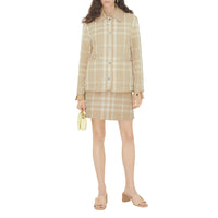 Veste matelassée à motif check - Soft Fawn Check