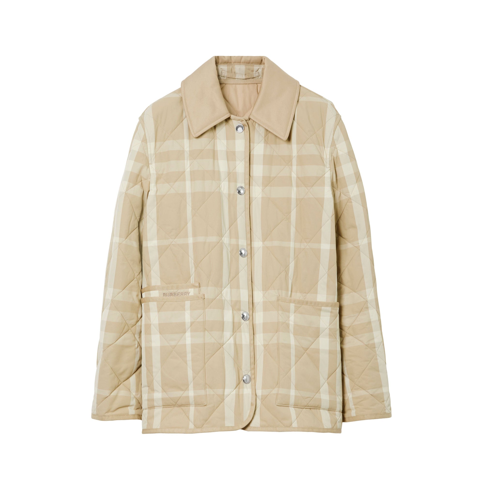 Veste matelassée à motif check - Soft Fawn Check