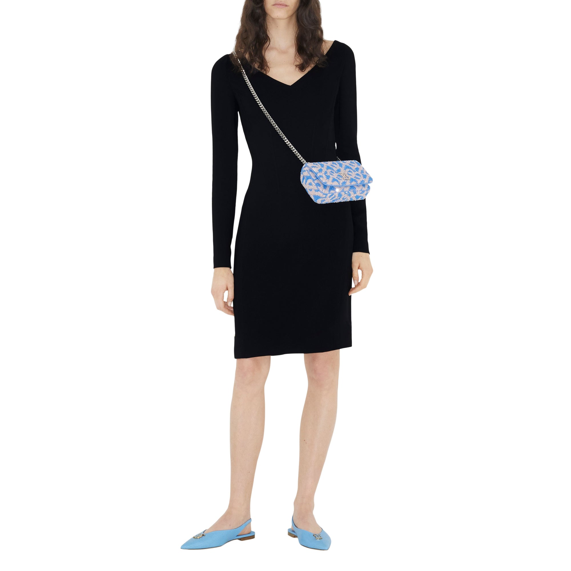Mini sac Lola à sequins - Cool Cornflower Blue