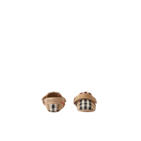 Chaussons en coton mélangé à motif check - Archive Beige Check