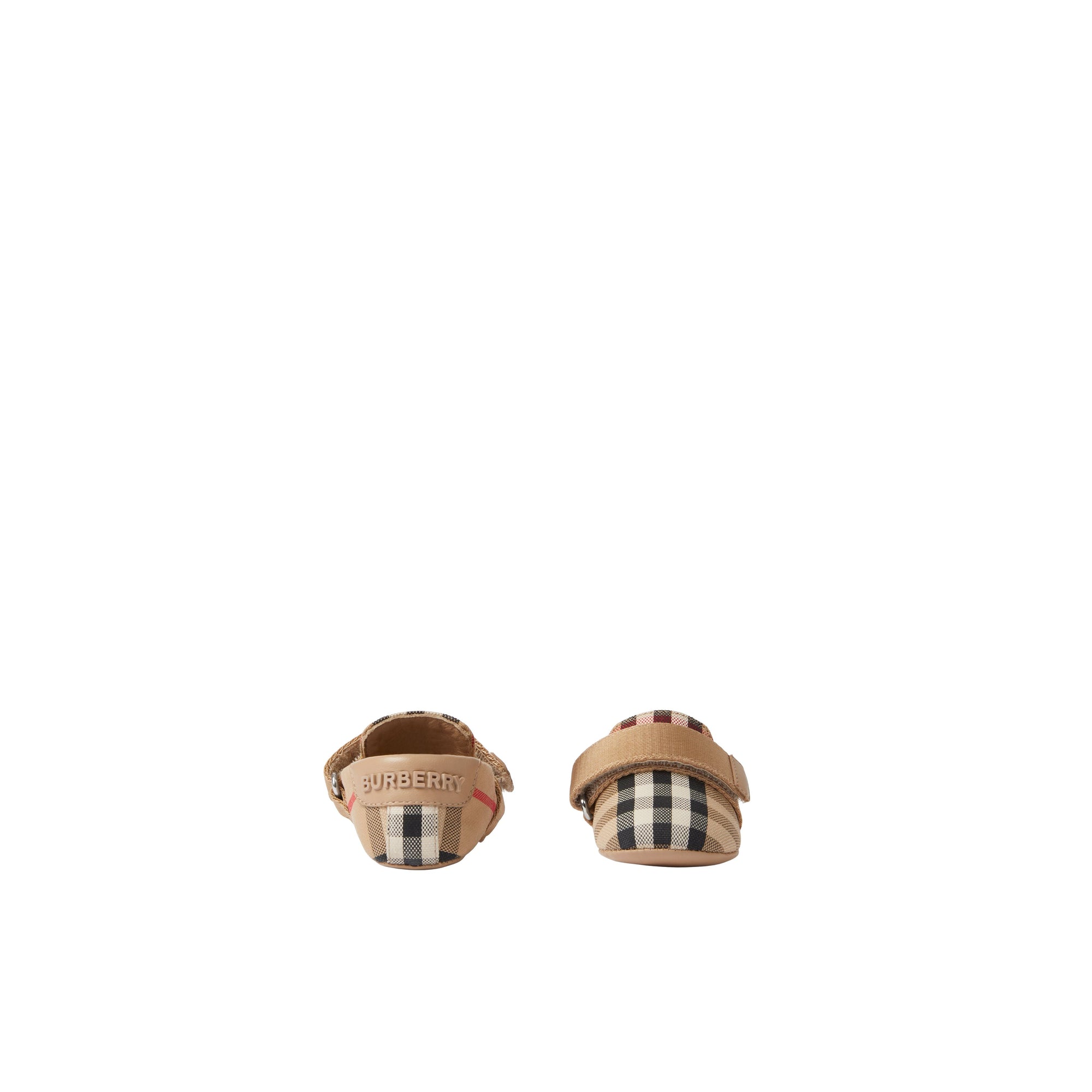 Chaussons en coton mélangé à motif check - Archive Beige Check
