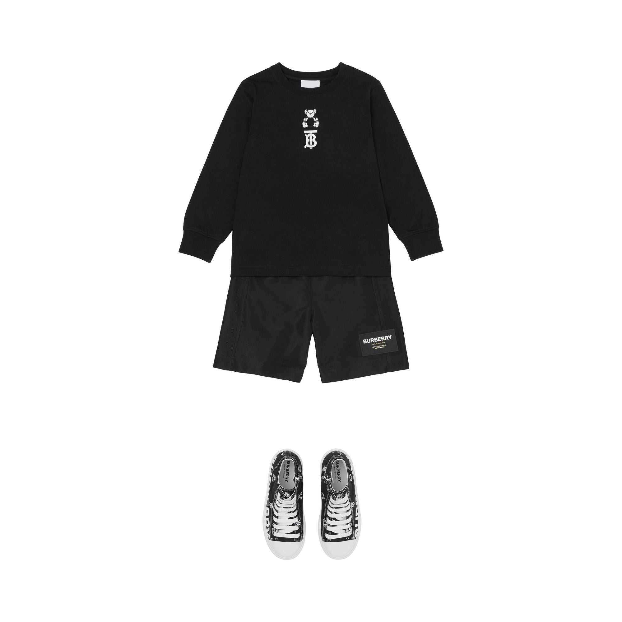 Short de bain à appliqué Horseferry - Black