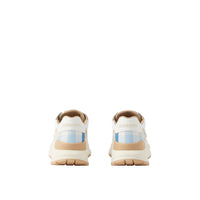Sneakers à carreaux multi-matières - Soft Blue Check