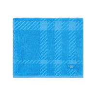 Serviette en coton jacquard à carreaux - Vivid Blue