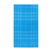 Serviette en coton jacquard à carreaux - Vivid Blue