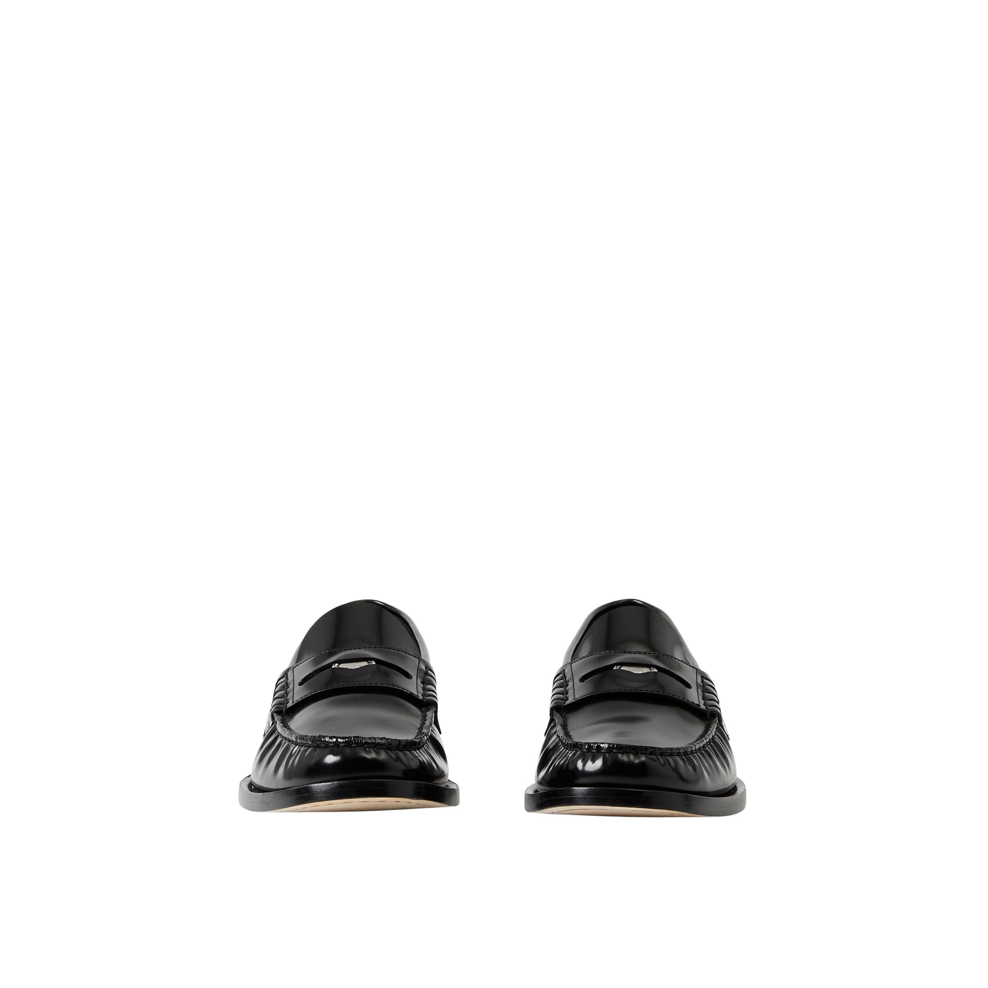 Mocassins Penny Loafers en cuir à pièce - Black