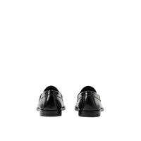 Mocassins Penny Loafers en cuir à pièce - Black