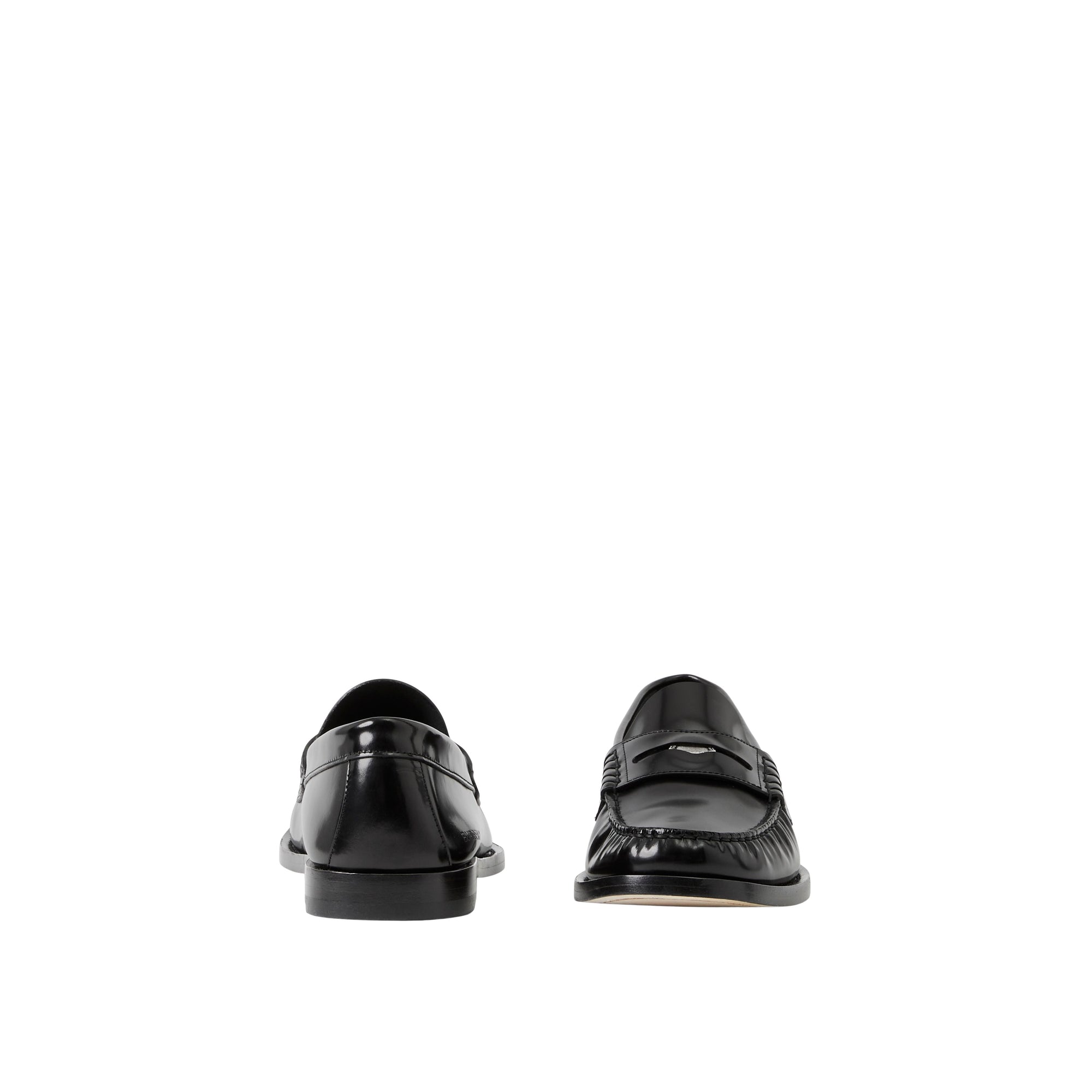 Mocassins Penny Loafers en cuir à pièce - Black