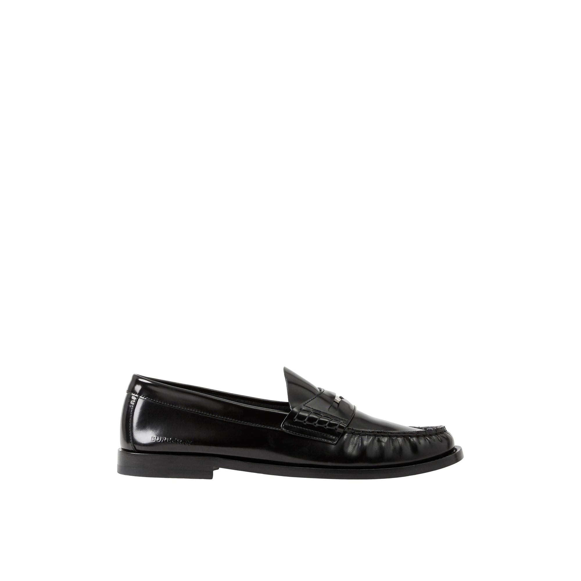 Mocassins Penny Loafers en cuir à pièce - Black