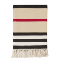 Couverture à rayures iconiques - Archive Beige